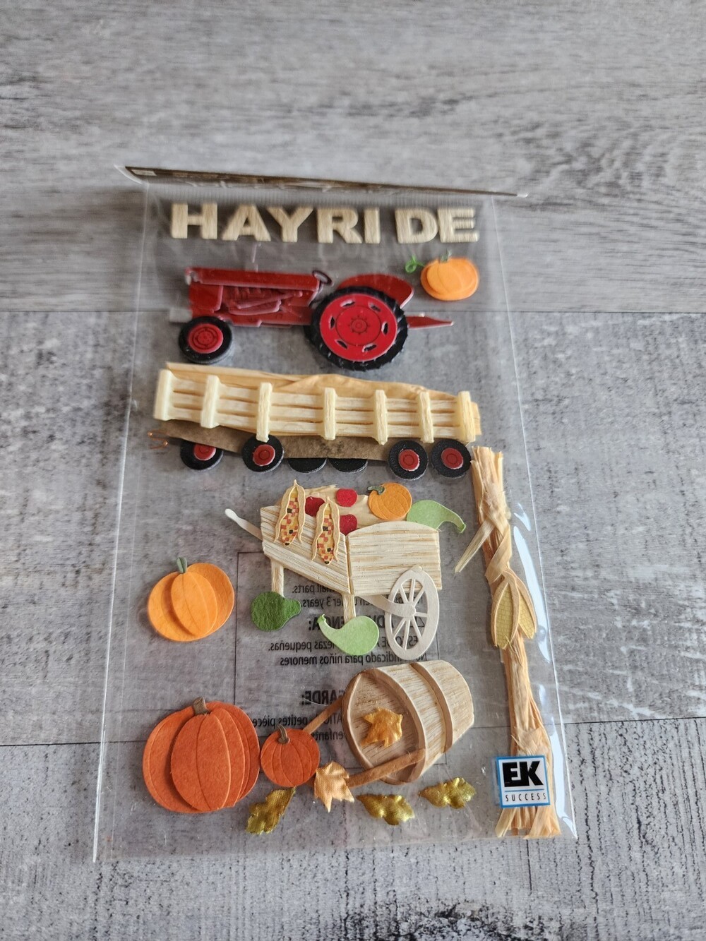 Jolee's Boutique HAYRIDE SPJBLG028 3D Scrapbooking Stickers Autumn Fall New #41